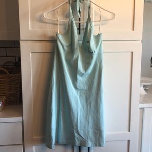 Blue Lacoste Halter Dress